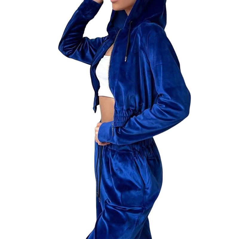 Title 3, Fashion Sports Style Hooded Sweatshirt Wide Leg...