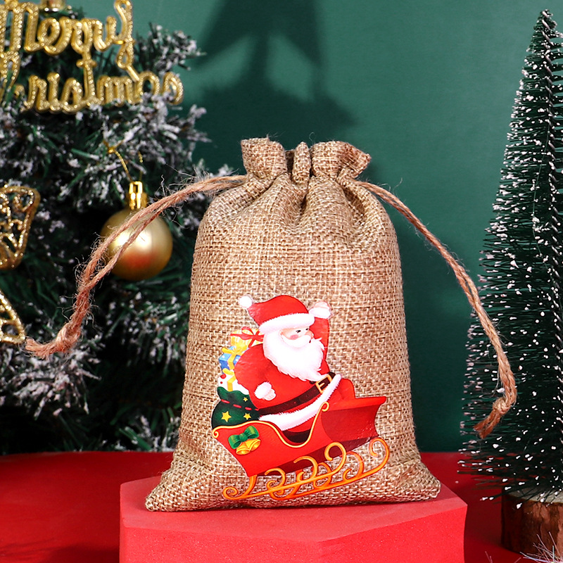 Title 2, Christmas Sack Drawstring Candy Packaging Bag