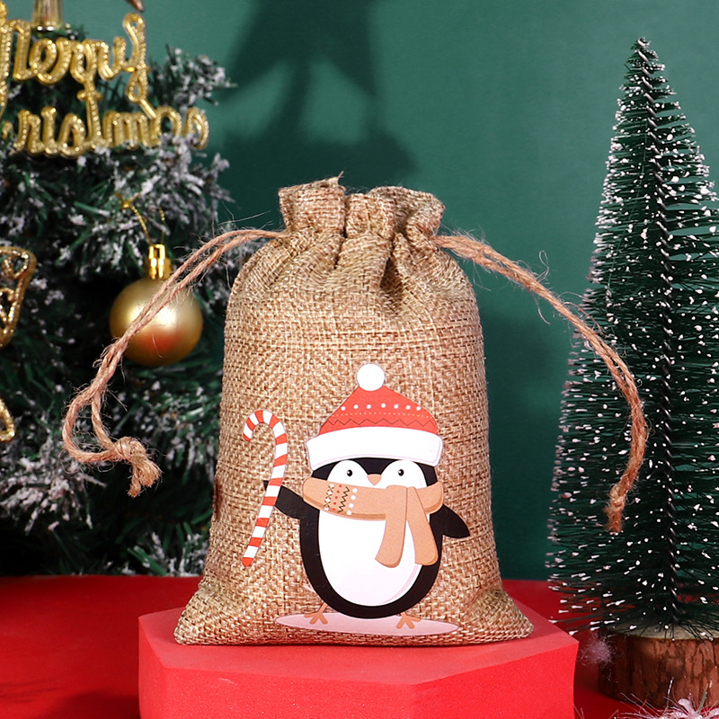 Title 4, Christmas Sack Drawstring Candy Packaging Bag