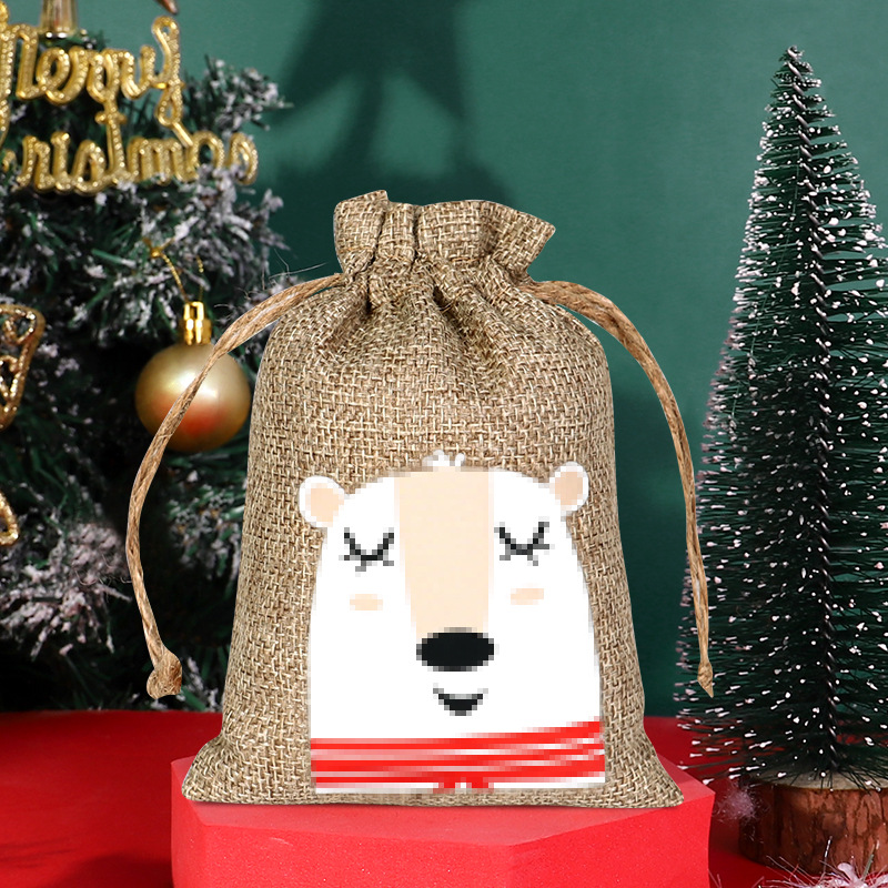 Title 24, Christmas Sack Drawstring Candy Packaging Bag