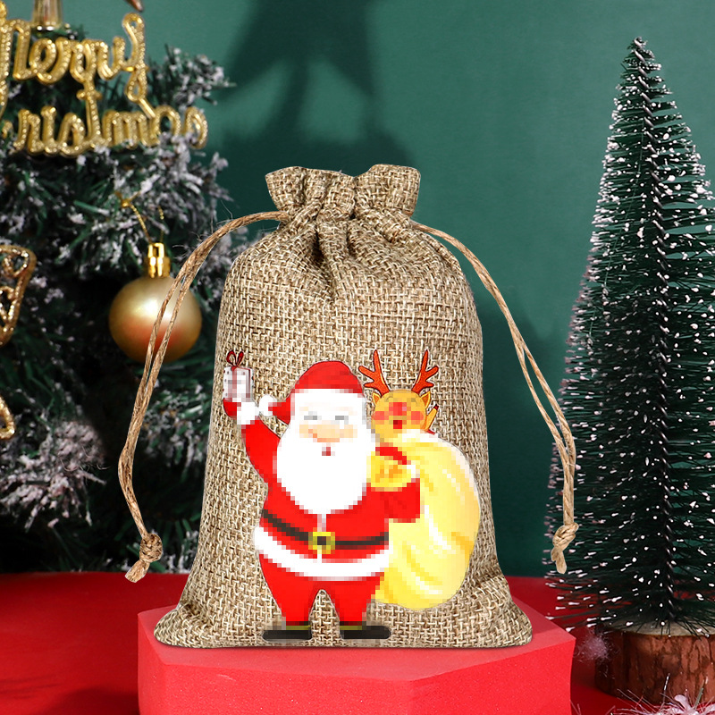 Title 30, Christmas Sack Drawstring Candy Packaging Bag