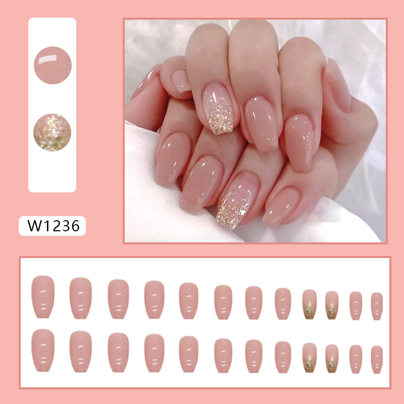 Title 4, Fashion Solid Color Girl Nail Sticker