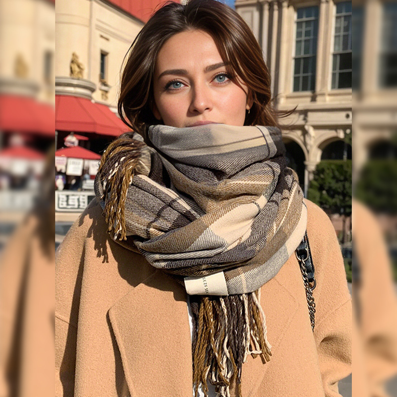 Title 5, Cashmere Winter Warm Thickened Cute Fashion Scarf