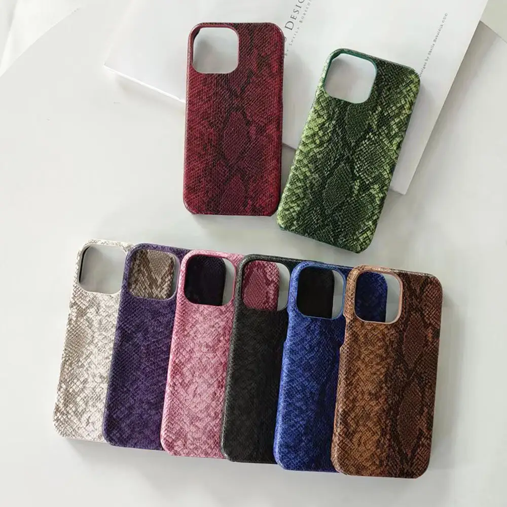 Python Pattern Phone Case All-inclusive Leather