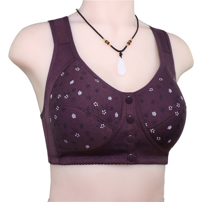 Title 5, Cotton Printed Wireless Vest Underwear Bra