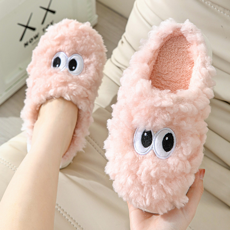 Title 2, Fashion Cartoon Plush Slippers For Women