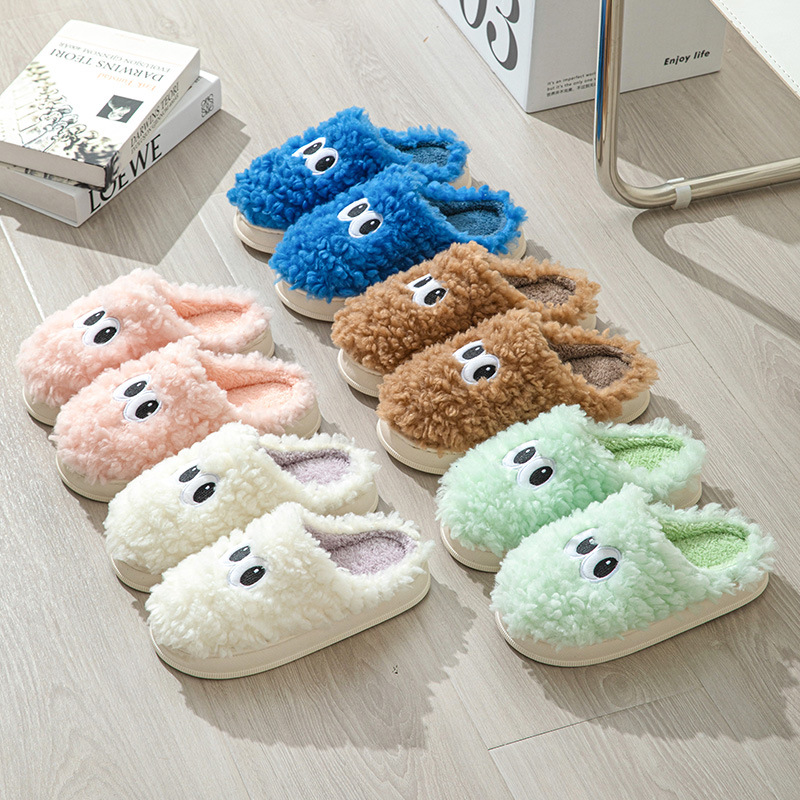 Title 3, Fashion Cartoon Plush Slippers For Women