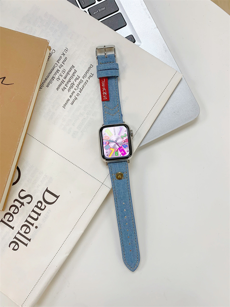 Title 3, Watch Strap Vintage Embroidered Canvas