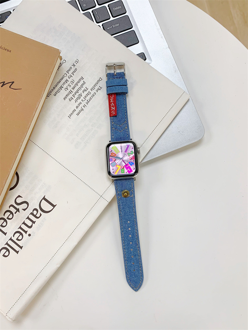 Title 4, Watch Strap Vintage Embroidered Canvas