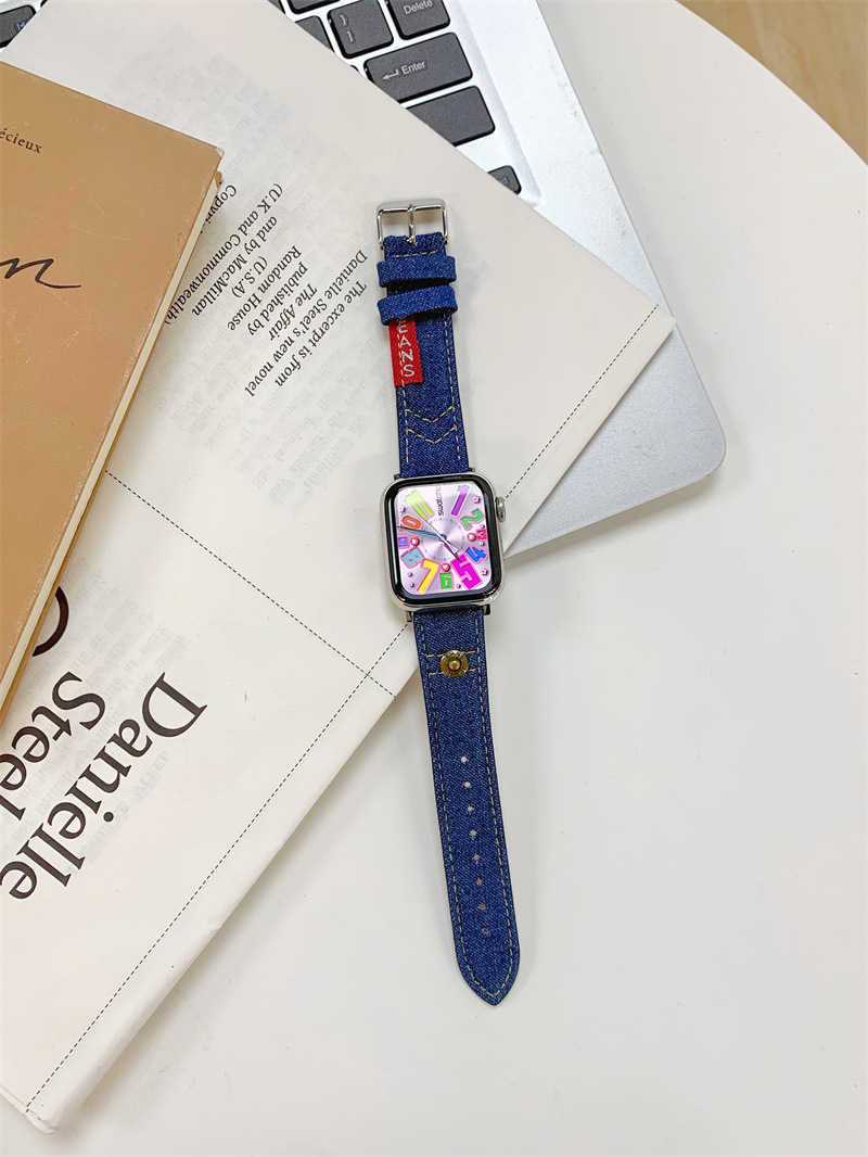 Title 6, Watch Strap Vintage Embroidered Canvas