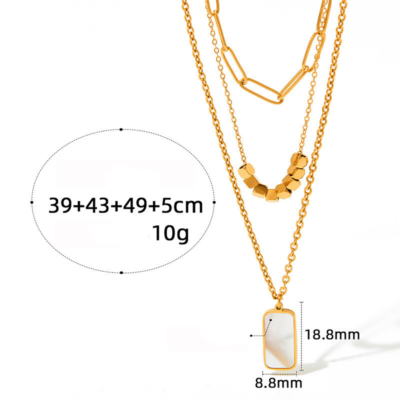 Title 1, Fashion Twin Stainless Steel Necklace