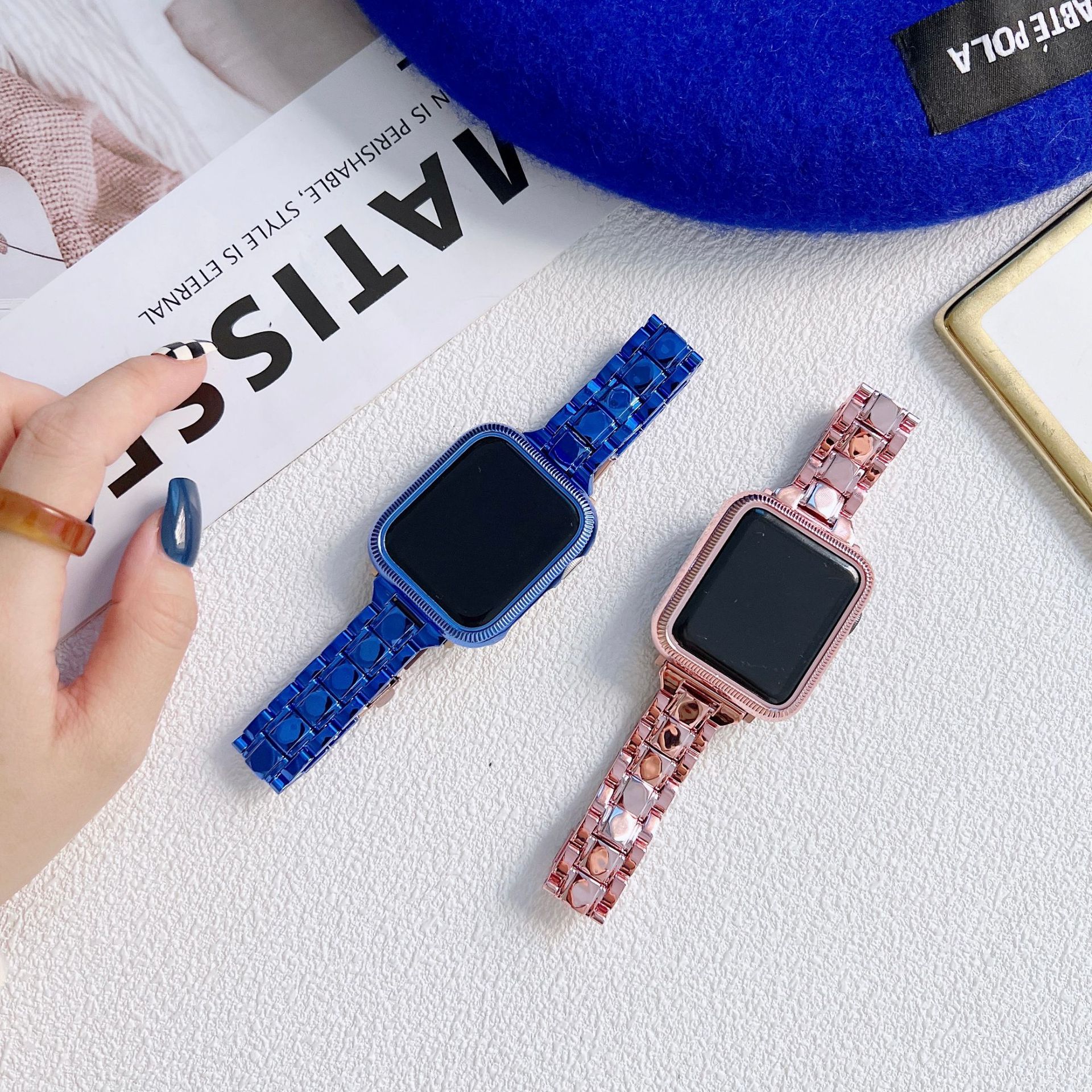 Title 3, Colorful Laser Thin Waist Transparent Watch Band