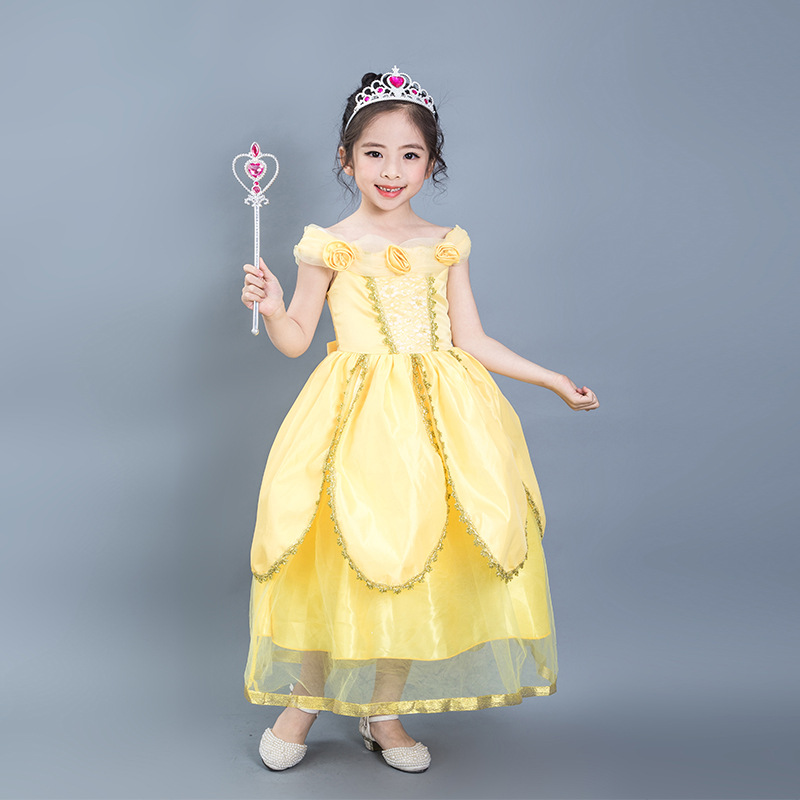 Title 2, Princess Dress Girls Birthday Ball Beauty And B...