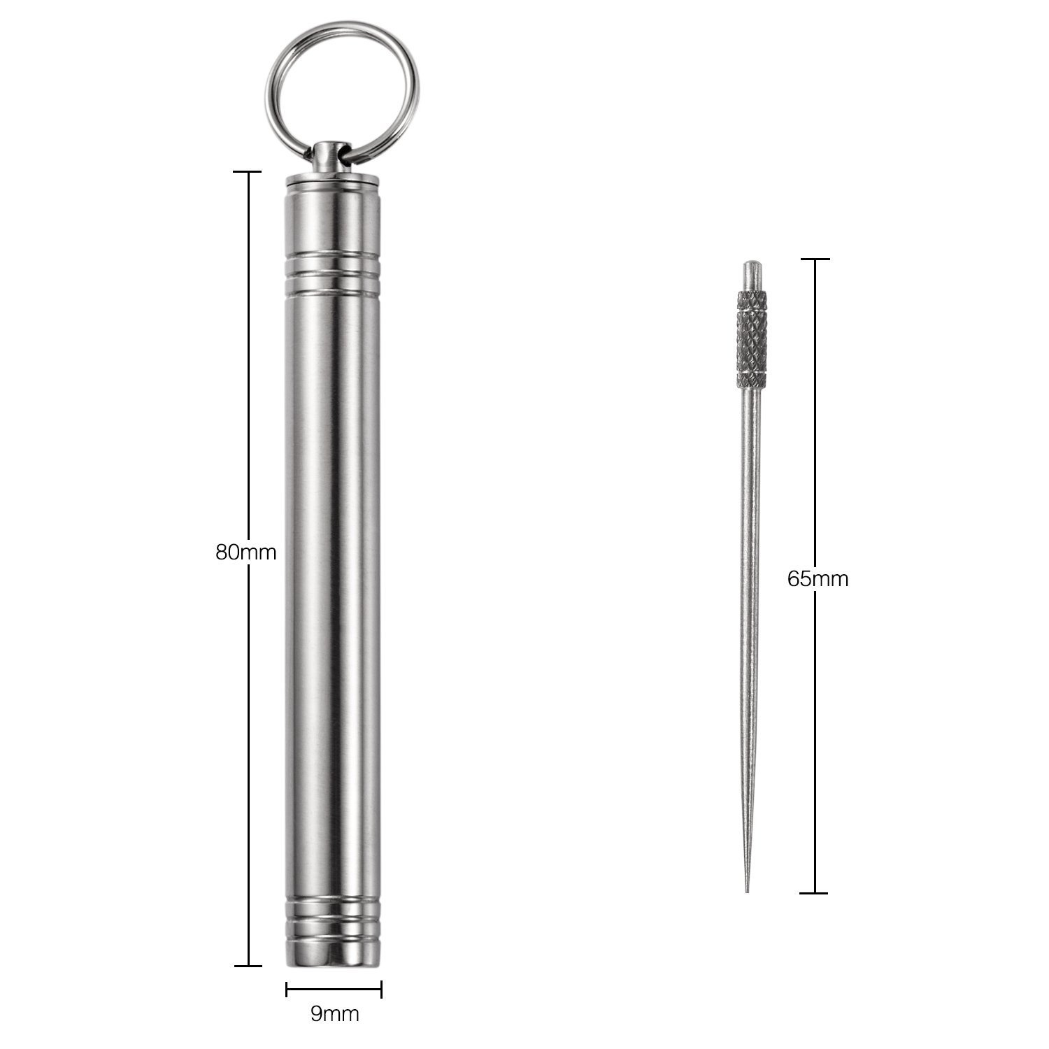 Title 1, Stainless Steel Portable Toothpick Bottle