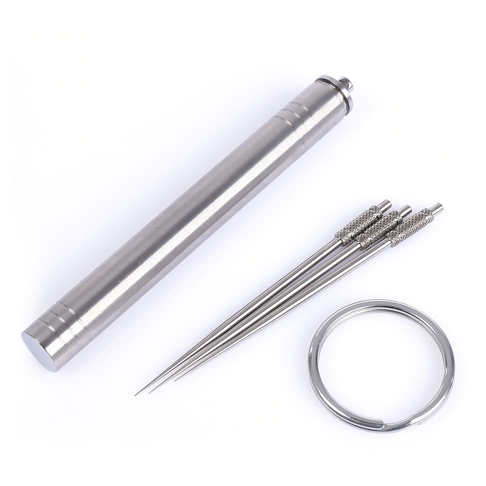 Title 3, Stainless Steel Portable Toothpick Bottle