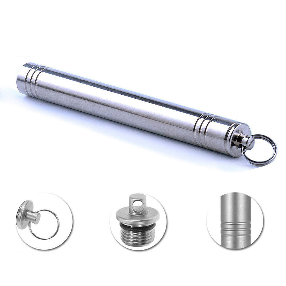 Title 6, Stainless Steel Portable Toothpick Bottle