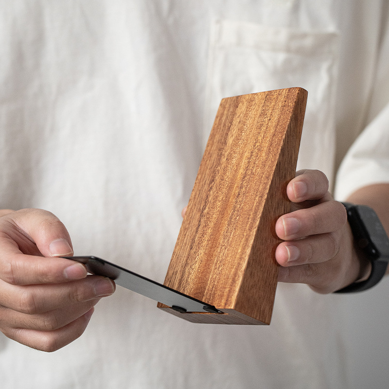 Title 3, Wooden Simple Beveled Desktop Book Stand