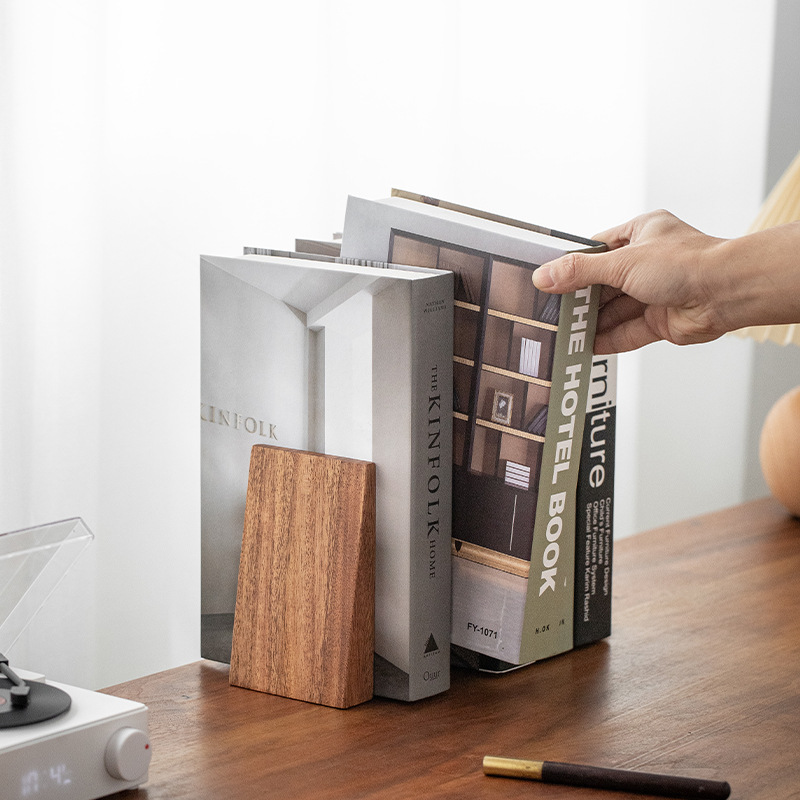 Title 5, Wooden Simple Beveled Desktop Book Stand