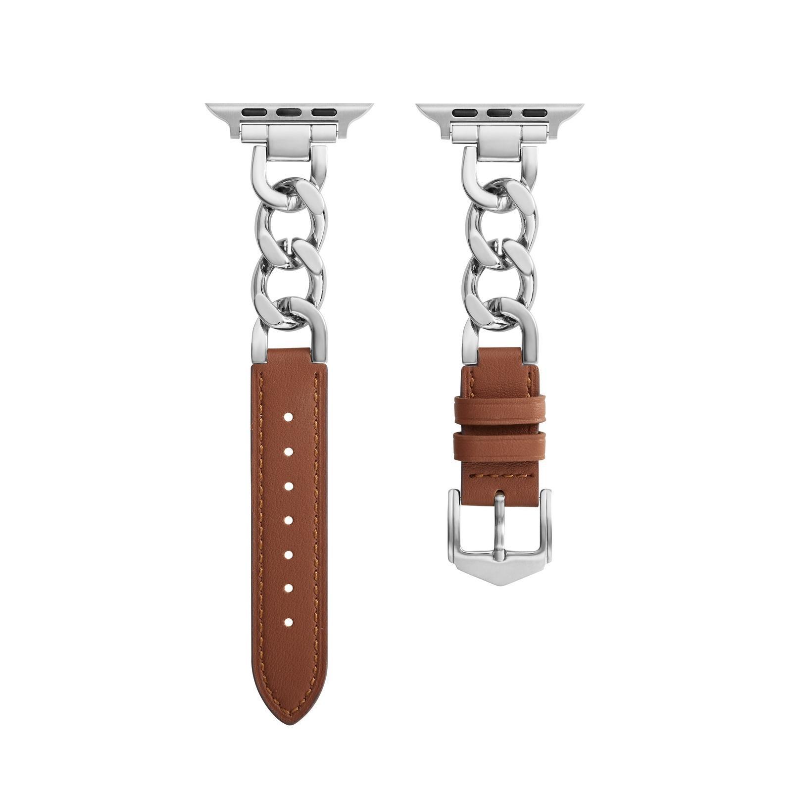 Title 10, Classic Style Watch Strap Leather Single Chain