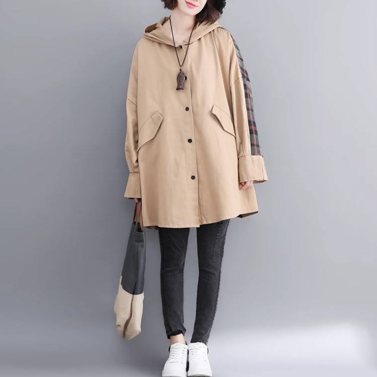 Title 2, Mid-length Autumn And Winter Hooded Coat For Women