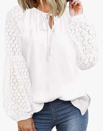 Title 5, Lace Stitching Loose T-shirt – De perfecte comb...