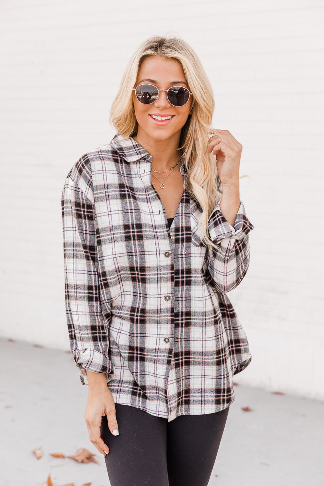 Title 17, Womens Fashion Plaid Shirt Coat with Lapel, Po...