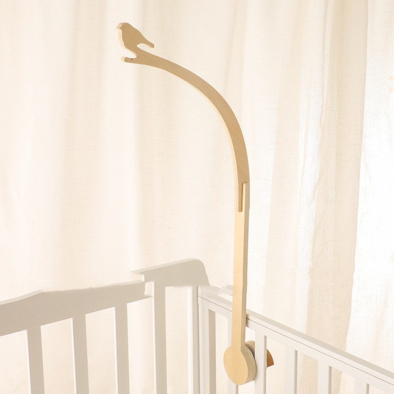 Title 3, Wooden Bird Bracket Comfort Baby Crib Hanging Rod