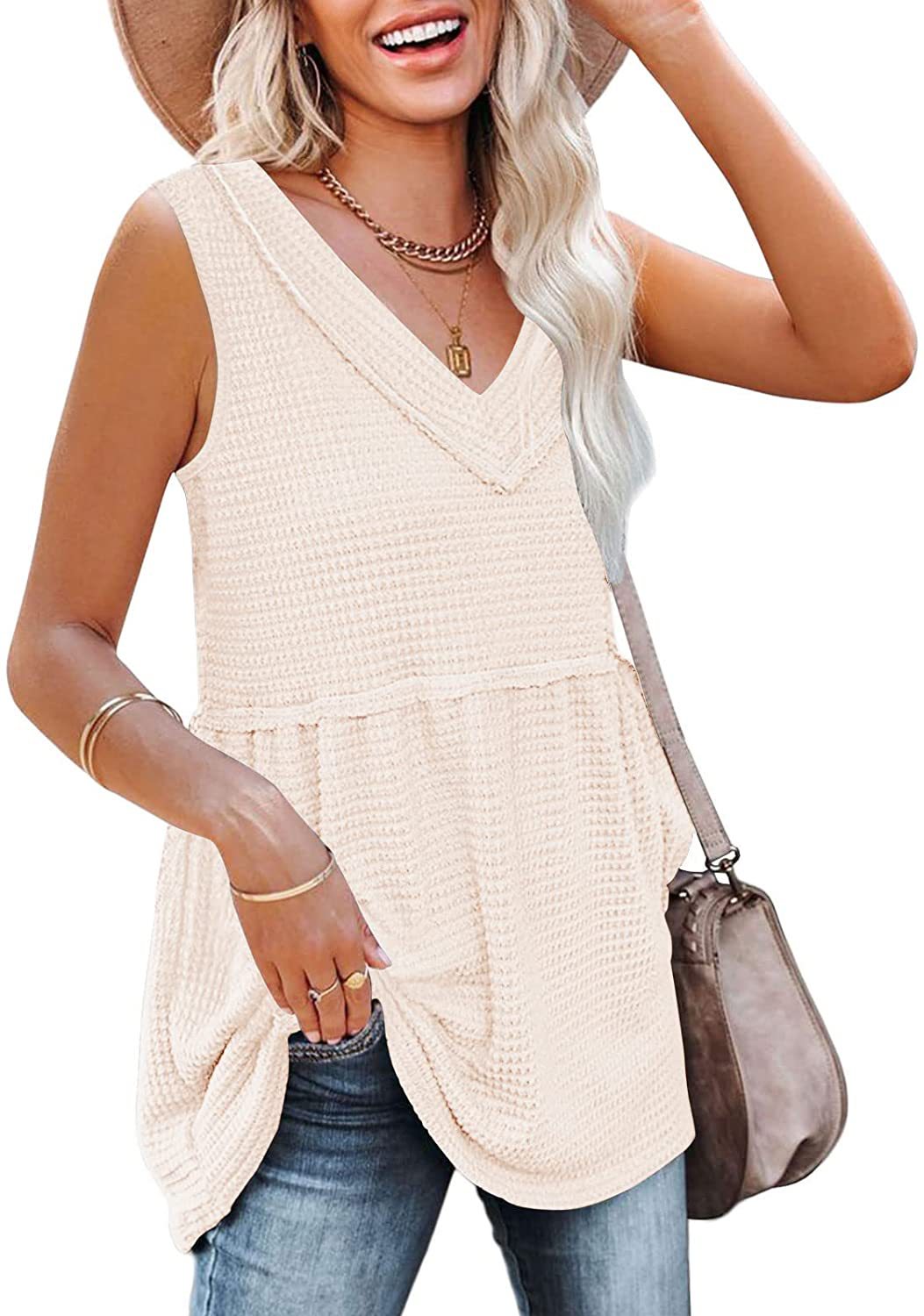 Title 7, Fashion Sleeveless Solid Tank Top