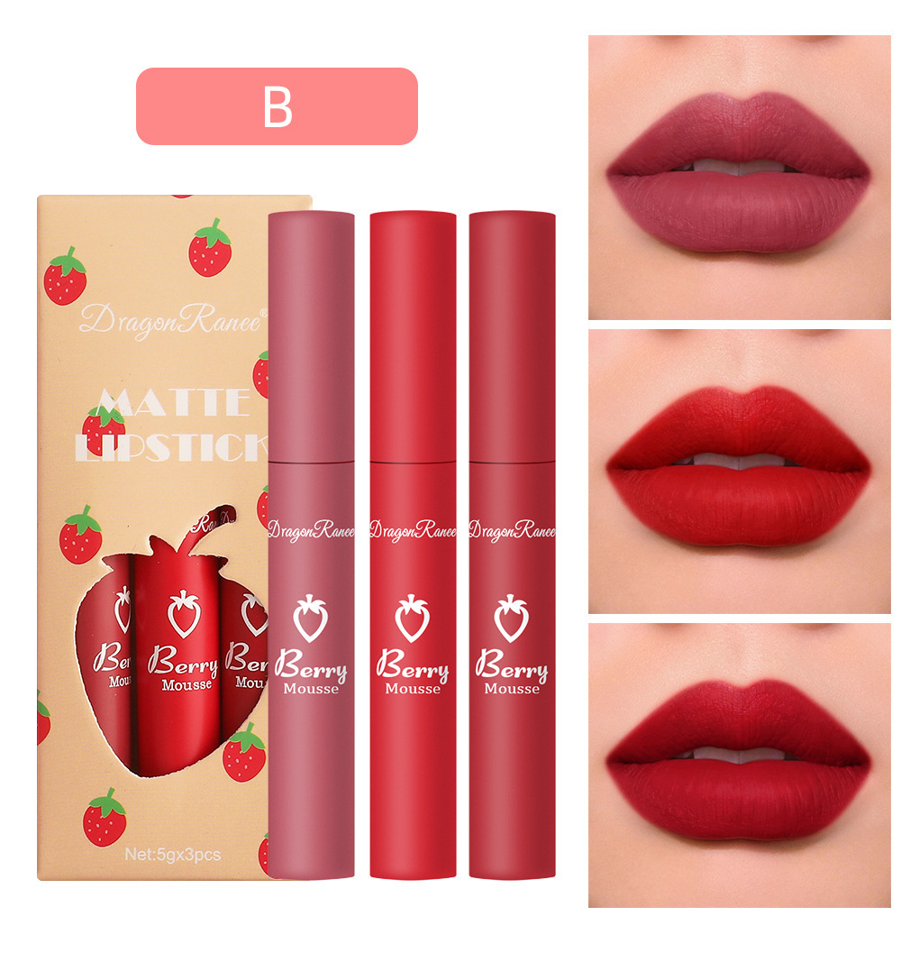 Title 5, Set 3 Rossetti Strawberry Box Velvet Mist Matte...