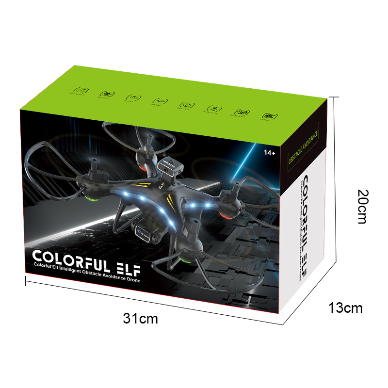 Title 4, JJRC H112 Colorful Elf Obstacle Avoidance UAV