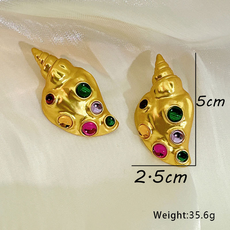 Title 6, European And American Electroplated Conch-shape...