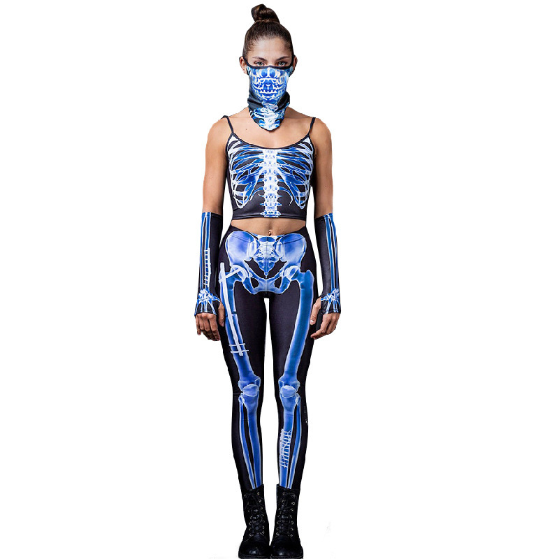 Title 6, Wansheng Skeleton vestpak met print voor dames....