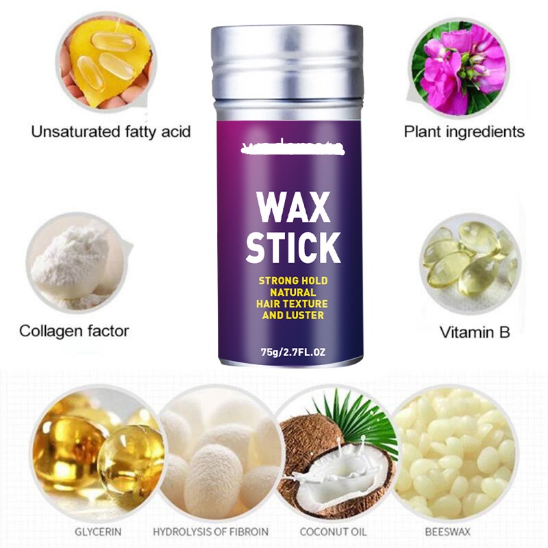 Title 4, Shaping Hair Wax Stick Broken Hair Hair Balm Sh...