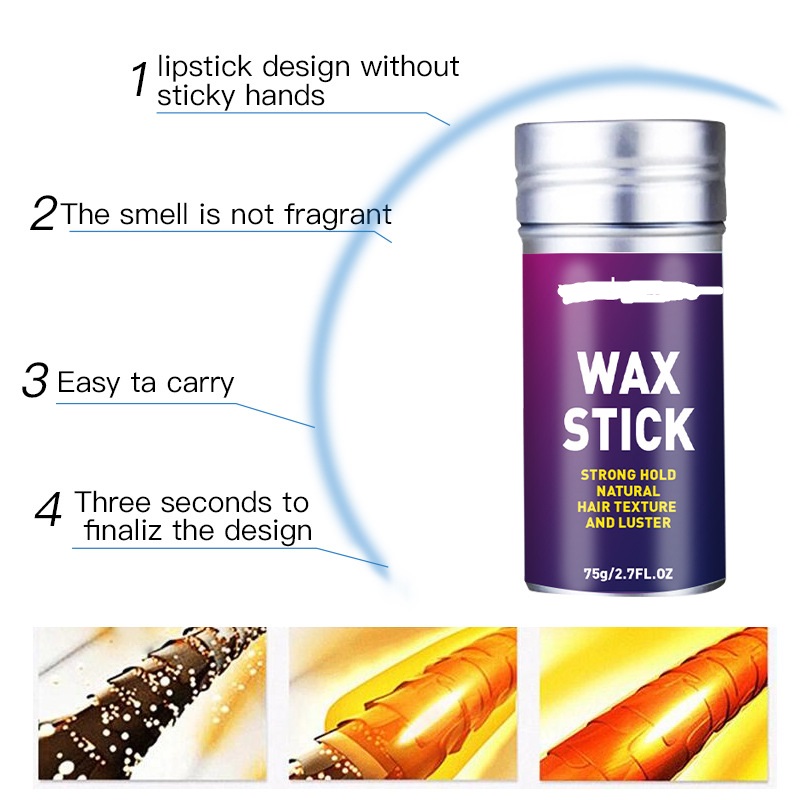 Title 5, Shaping Hair Wax Stick Broken Hair Hair Balm Sh...