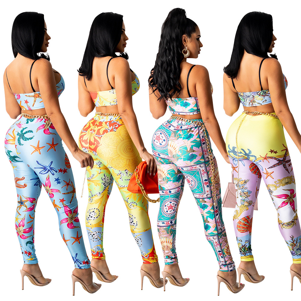 Title 6, Womens Skinny Print Two-piece Set. Enjoy a mod...