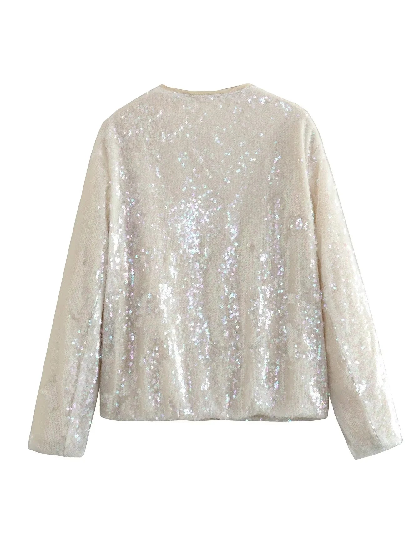 Title 5, Damesmode temperament crewneck sequin jas jas t...