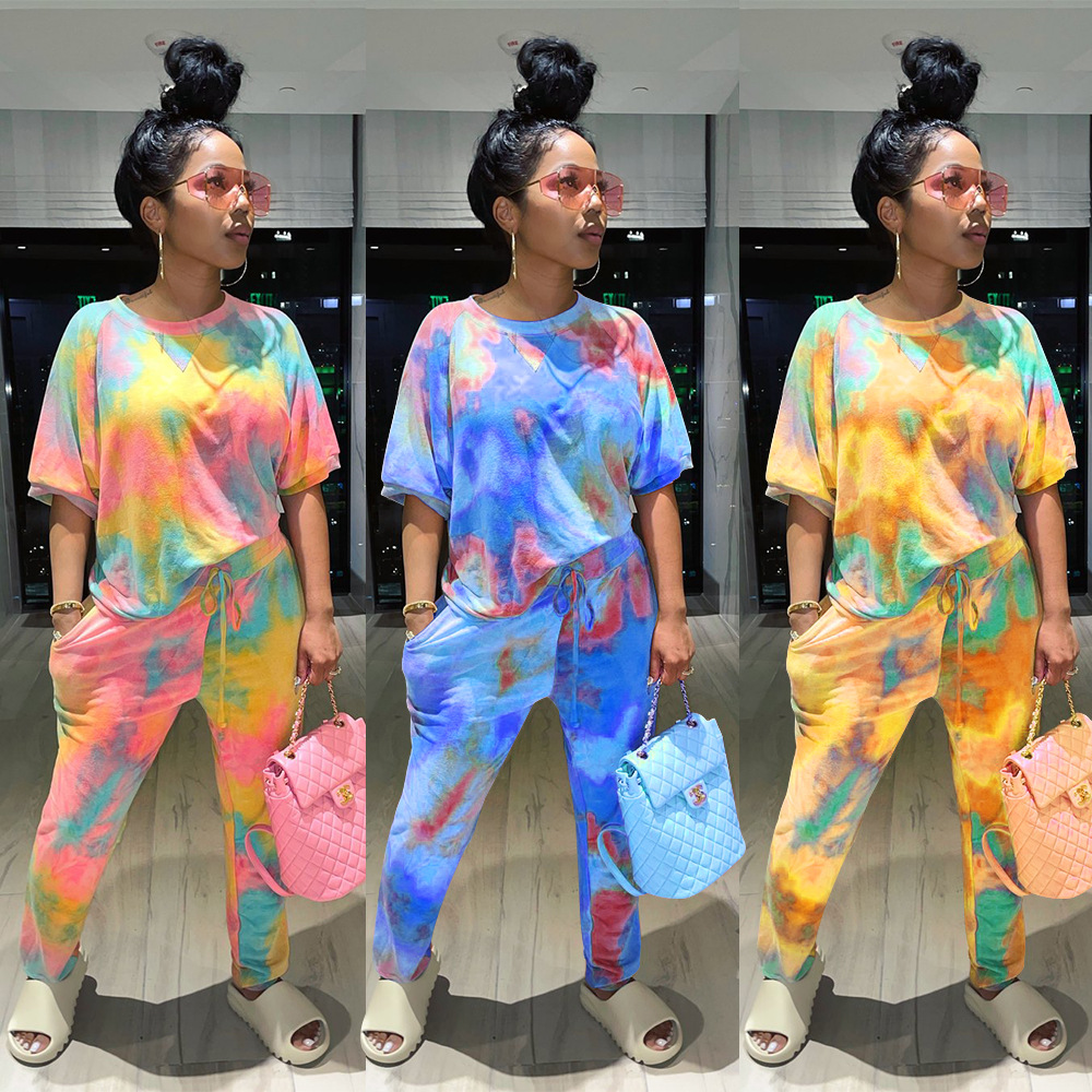 Title 7, Tie-dye Fashion Home tweedelig damespak