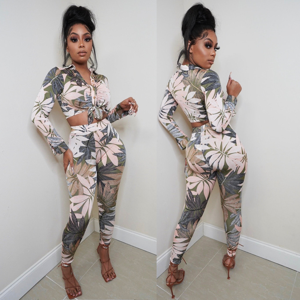 Title 3, Skinny Print Ladies Two-piece Set