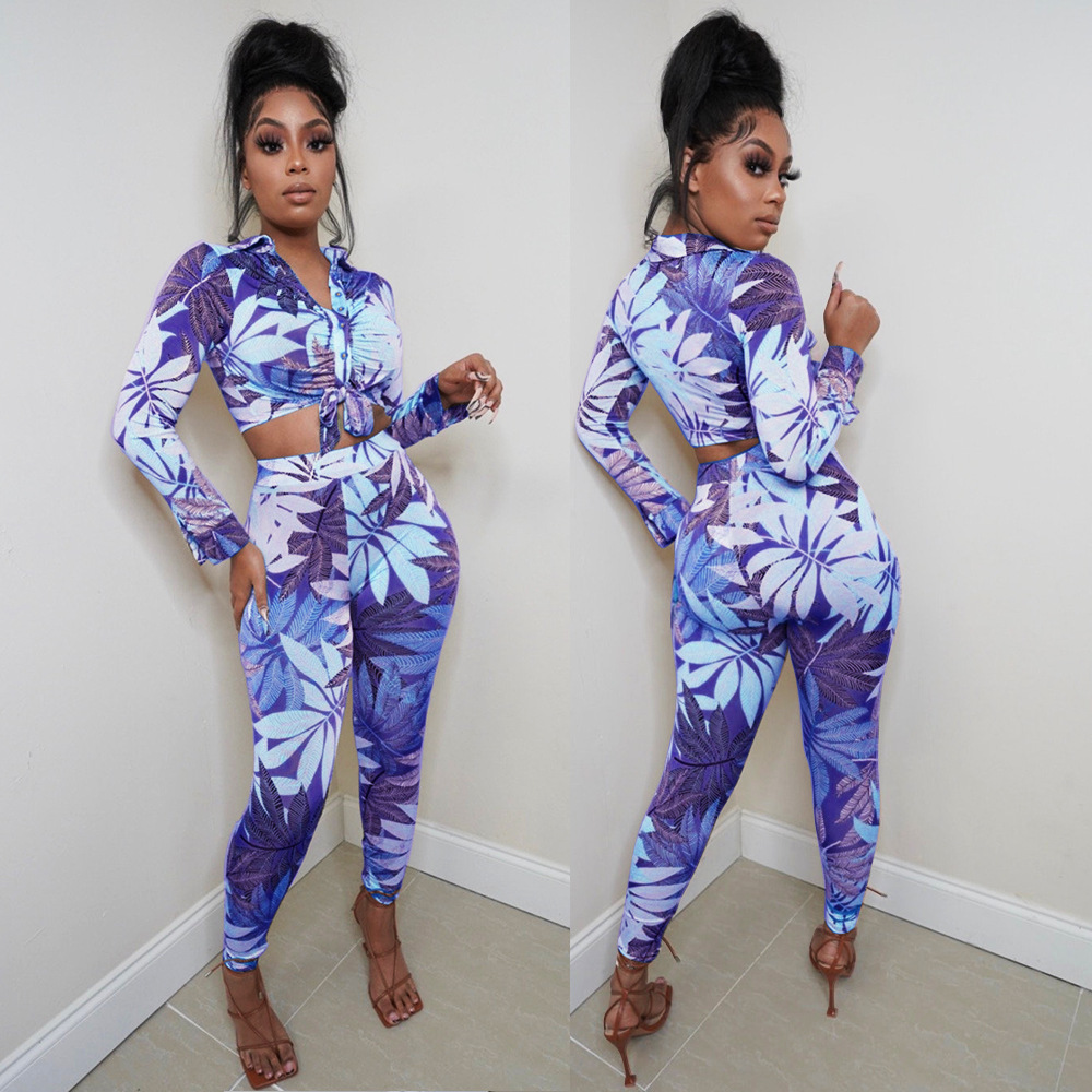 Title 4, Skinny Print Ladies Two-piece Set