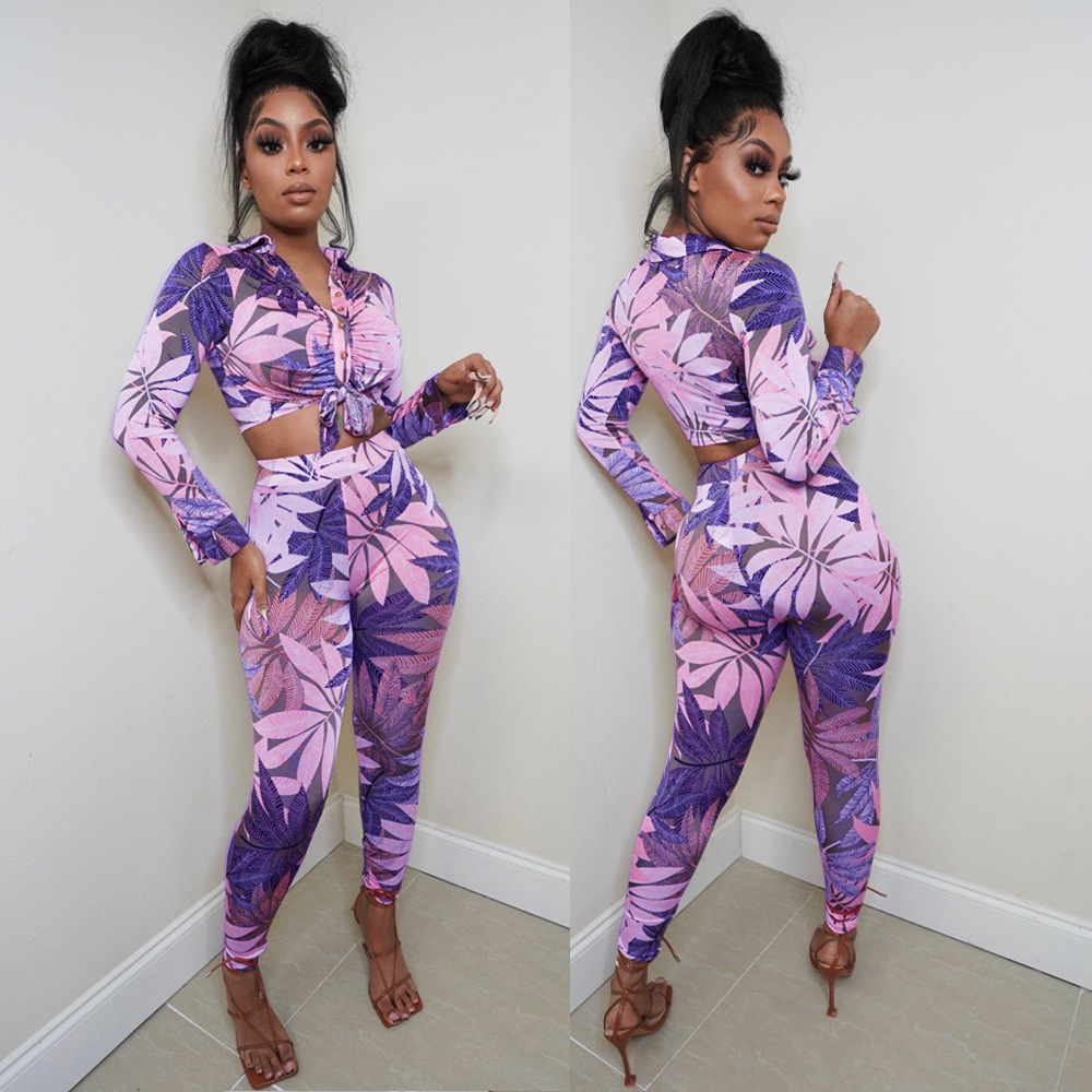 Title 5, Skinny Print Ladies Two-piece Set