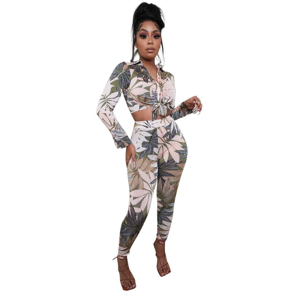 Title 7, Skinny Print Ladies Two-piece Set