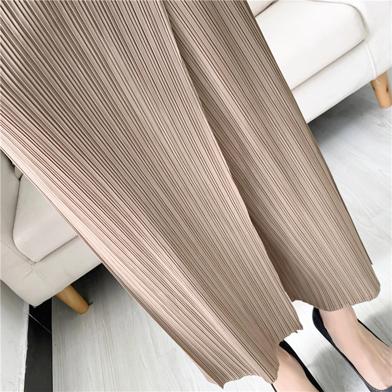 Title 4, Straight Oblique Loose Slimming Casual Pleated ...