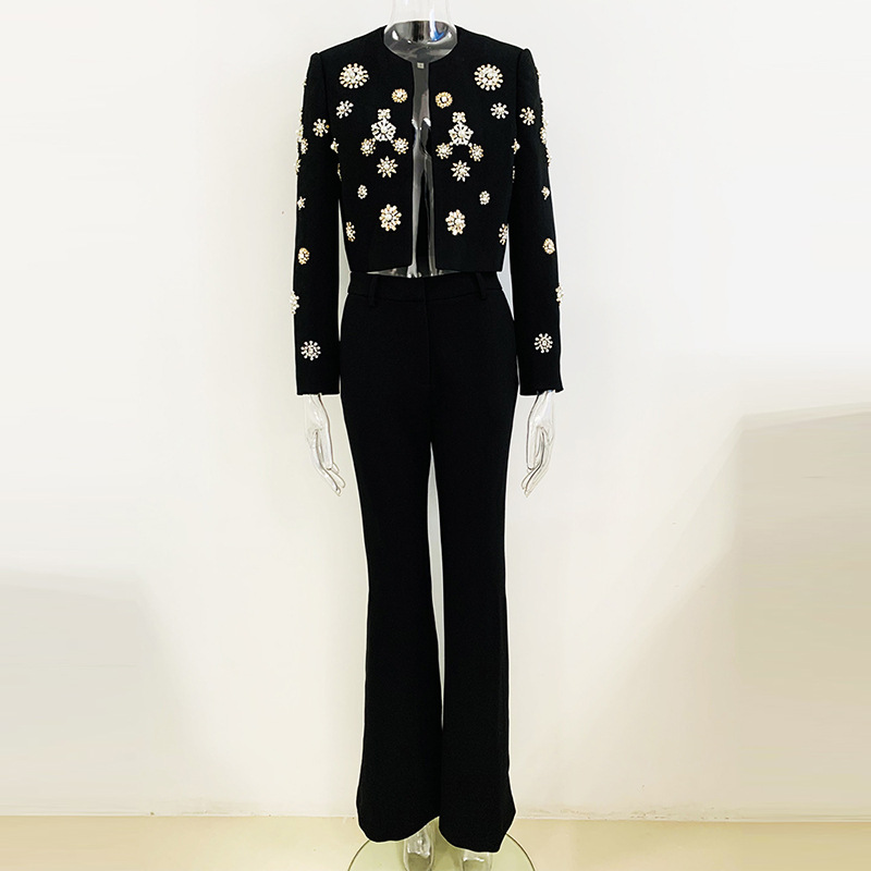 Title 3, Fashionable Jacket Bell-bottom Pants Suit