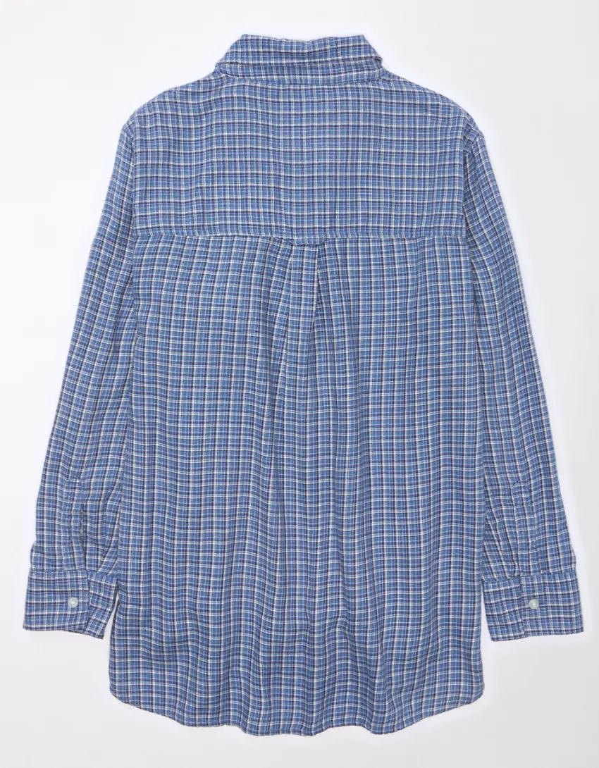 Title 8, Autumn and Winter Long Sleeve Loose Plaid Shirt...