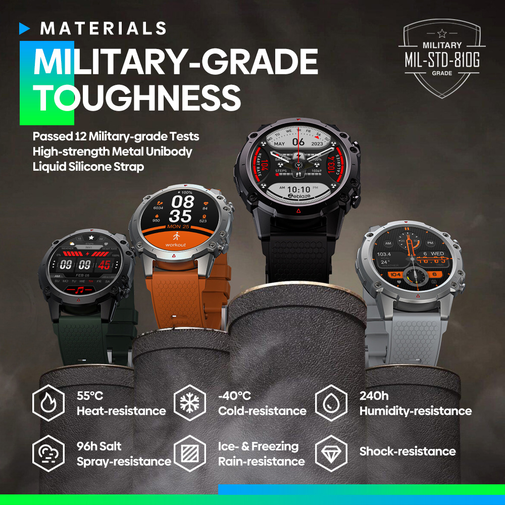 Title 1, Zeblaze VIBE 7 Lite Smartwatch Sportivo con Chi...