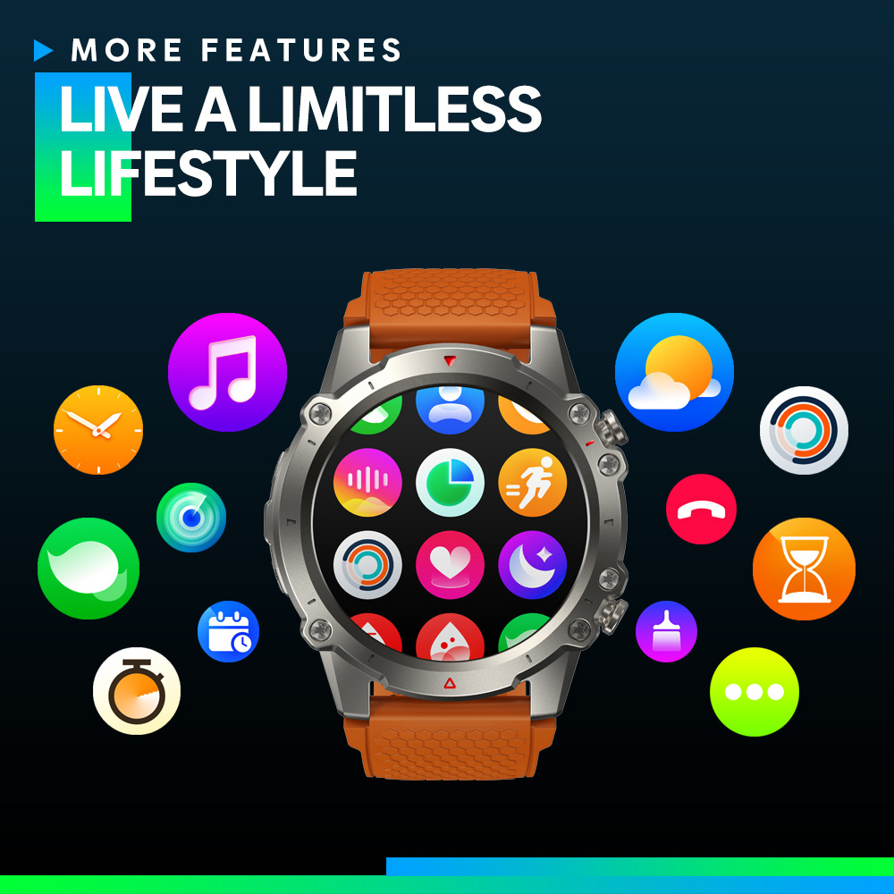 Title 8, Zeblaze VIBE 7 Lite Smartwatch Sportivo con Chi...