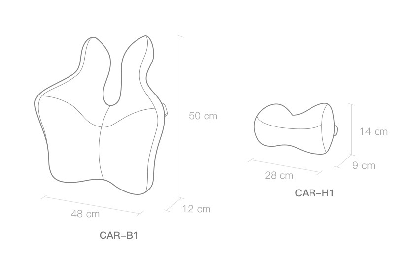 Title 7, Car Seat Lumbar Memory Foam Waist Pillow