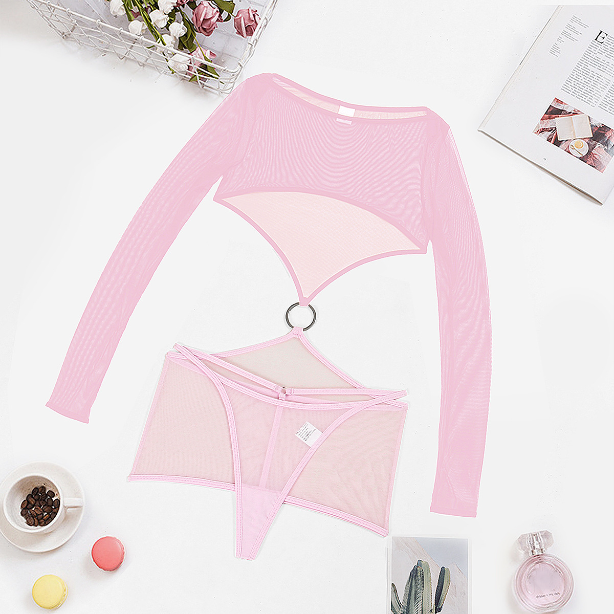 Title 2, European And American Comfortable Sheer Mesh De...