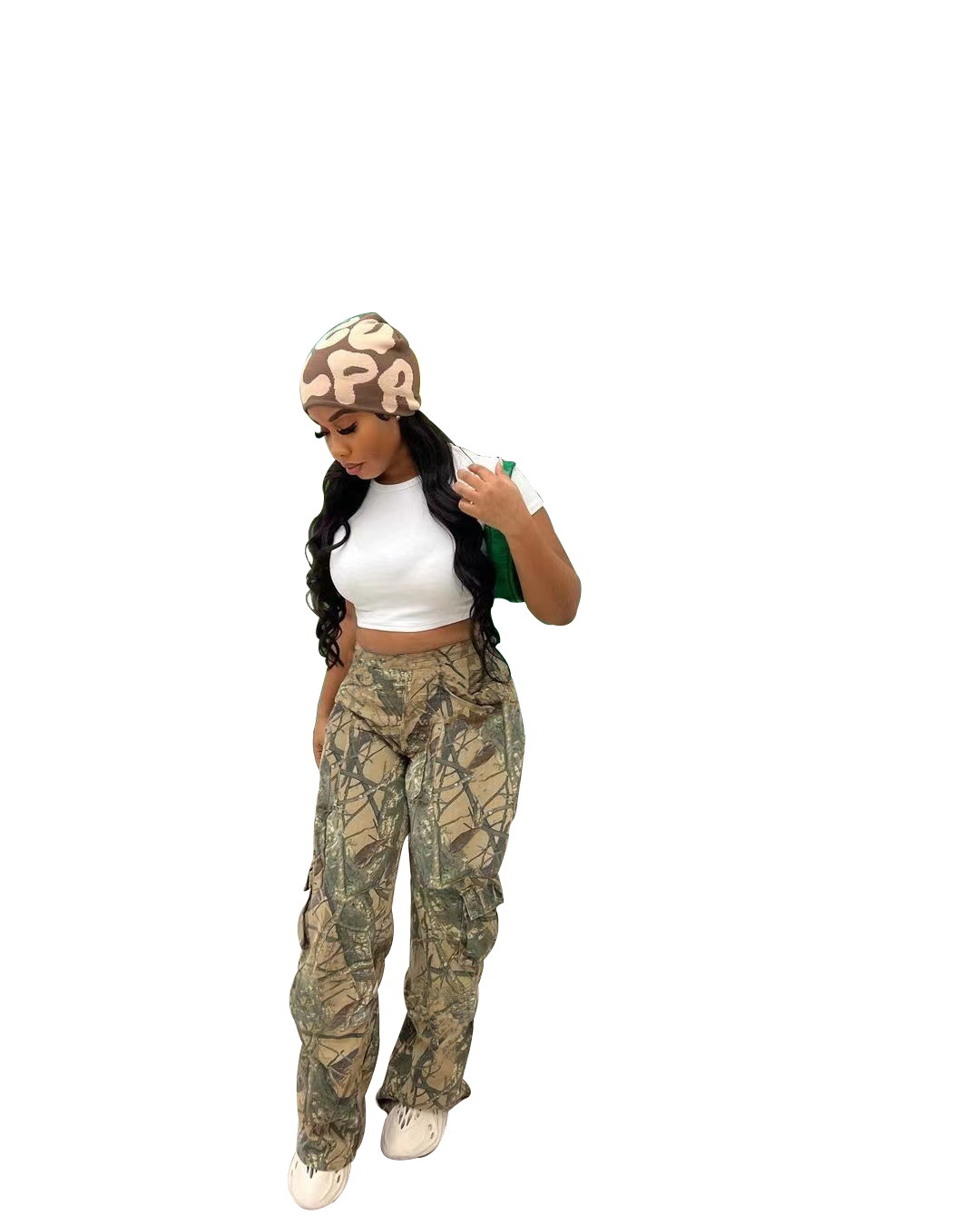 Title 13, Dames casual overalls met camouflage print, per...