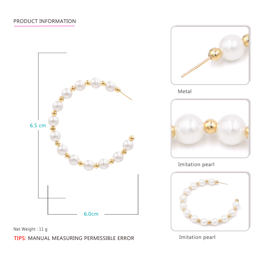 Title 4, Fashion Simple Pearl Earrings